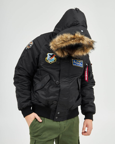 Аляска N-2B чорна з нашивками 299 БрТА