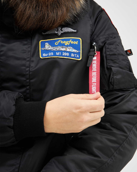 Аляска N-2B чорна з нашивками 299 БрТА Аляска N-2B чорна з нашивками 299 БрТА