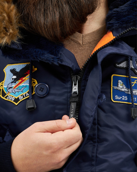 Аляска N-2B синя з нашивками 299 БрТА