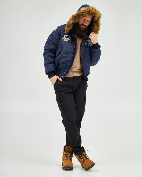 Аляска N-2B синя з нашивками 299 БрТА