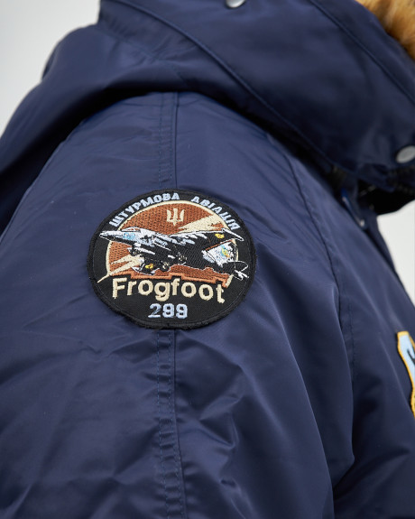 Аляска N-2B синя з нашивками 299 БрТА