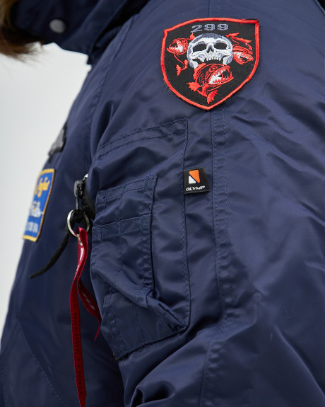 Аляска N-2B синя з нашивками 299 БрТА