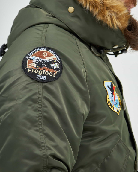 Аляска N-2B хакі з нашивками 299 БрТА