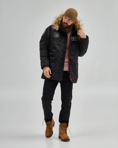 Аляска N-3B чорна з нашивками 114 БрТА Аляска N-3B чорна з нашивками 114 БрТА