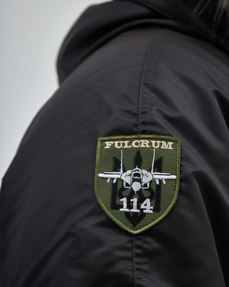 Аляска N-3B чорна з нашивками 114 БрТА Аляска N-3B чорна з нашивками 114 БрТА