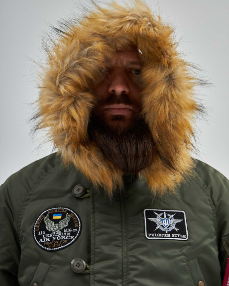 Аляска N-3B хакі з нашивками 114 БрТА Аляска N-3B хакі з нашивками 114 БрТА