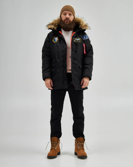 Аляска N-3B чорна з нашивками 831 БрТА