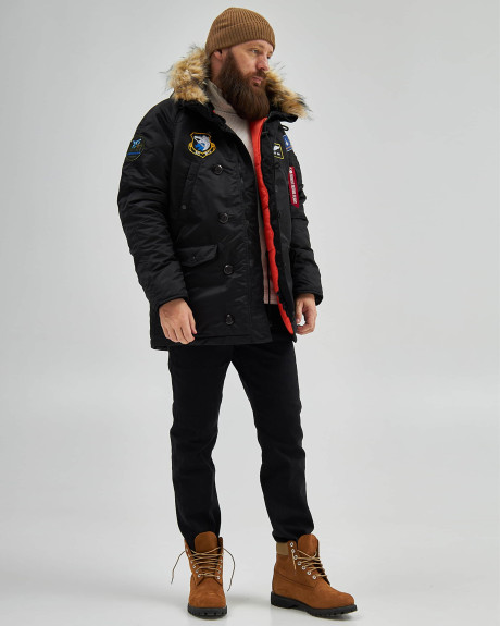 Аляска N-3B чорна з нашивками 831 БрТА