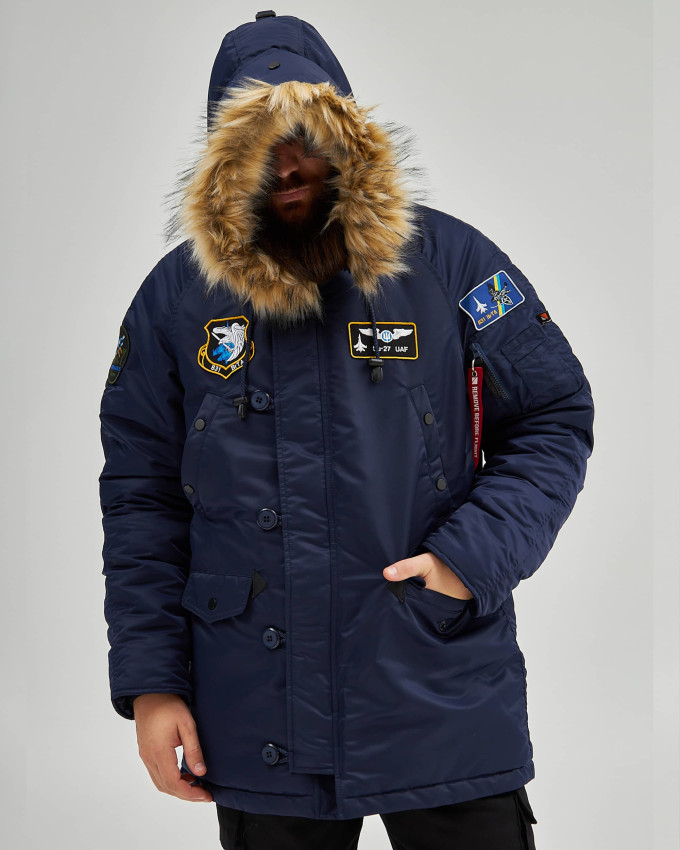 Аляска N-3B синя з нашивками 831 БрТА