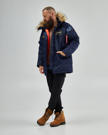 Аляска N-3B синя з нашивками 831 БрТА