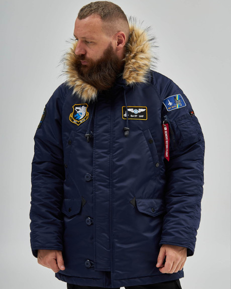 Аляска N-3B синя з нашивками 831 БрТА