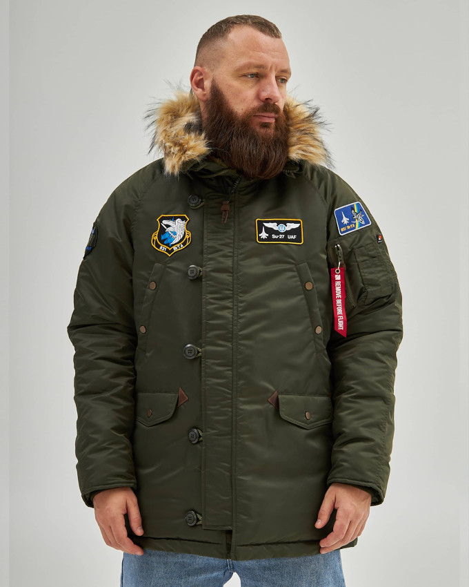 Аляска N-3B хакі з нашивками 831 БрТА