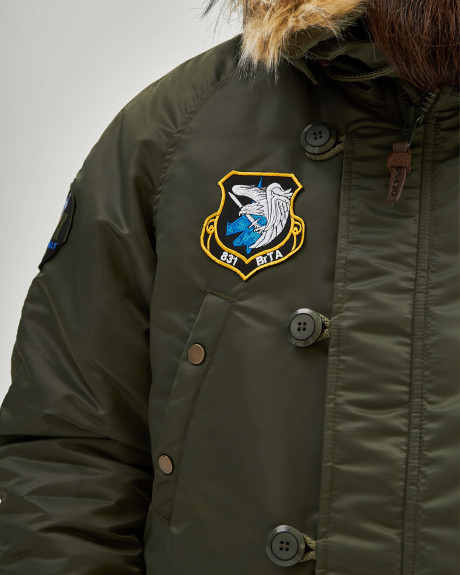 Аляска N-3B хакі з нашивками 831 БрТА
