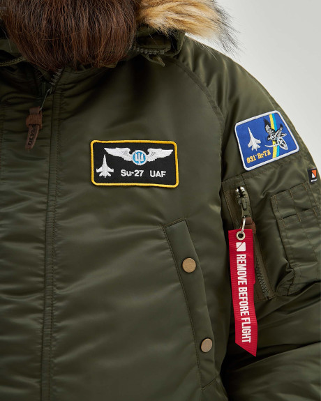 Аляска N-3B хакі з нашивками 831 БрТА