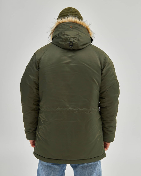 Аляска N-3B хакі з нашивками «Українські Соколи» Аляска N-3B хакі з нашивками «Українські Соколи»