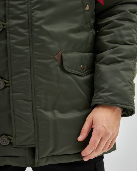 Аляска N-3B хакі з нашивками «Українські Соколи»