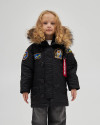 Аляска N-3B дівоча з нашивками чорна