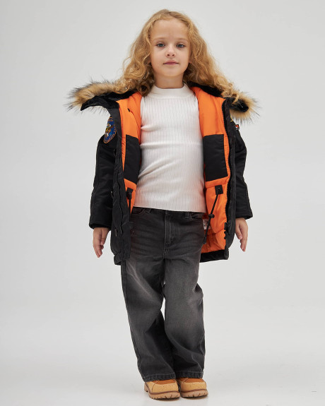 Аляска N-3B дівоча з нашивками чорна Аляска N-3B дівоча з нашивками чорна