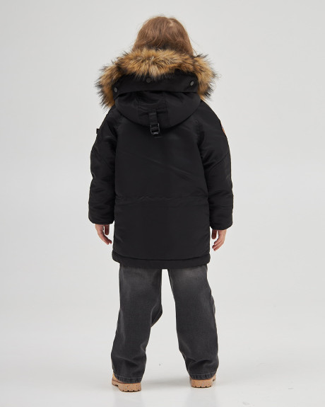 Аляска N-3B дівоча з нашивками чорна Аляска N-3B дівоча з нашивками чорна