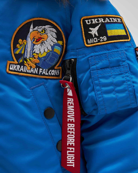 Аляска N-3B дівоча з нашивками електрик