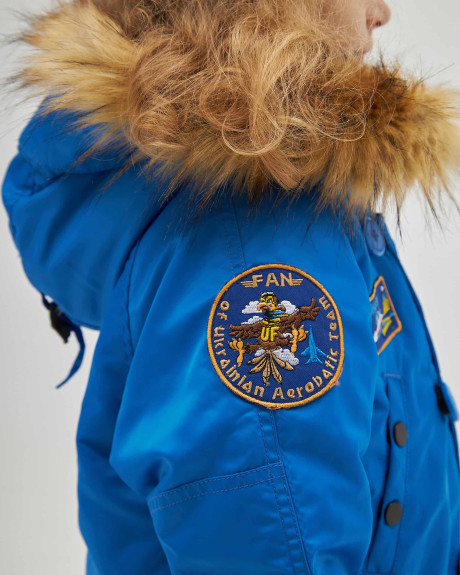 Аляска N-3B дівоча з нашивками електрик