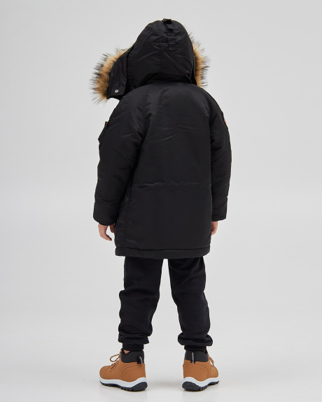 Аляска N-3B хлопчача з нашивками чорна