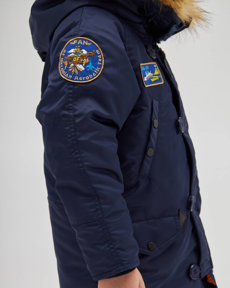 Аляска N-3B хлопчача з нашивками синя