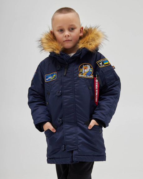 Аляска N-3B хлопчача з нашивками синя