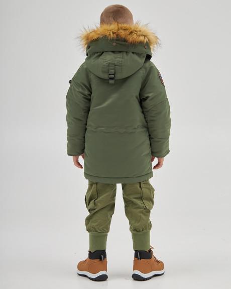 Аляска N-3B хлопчача з нашивками хакі