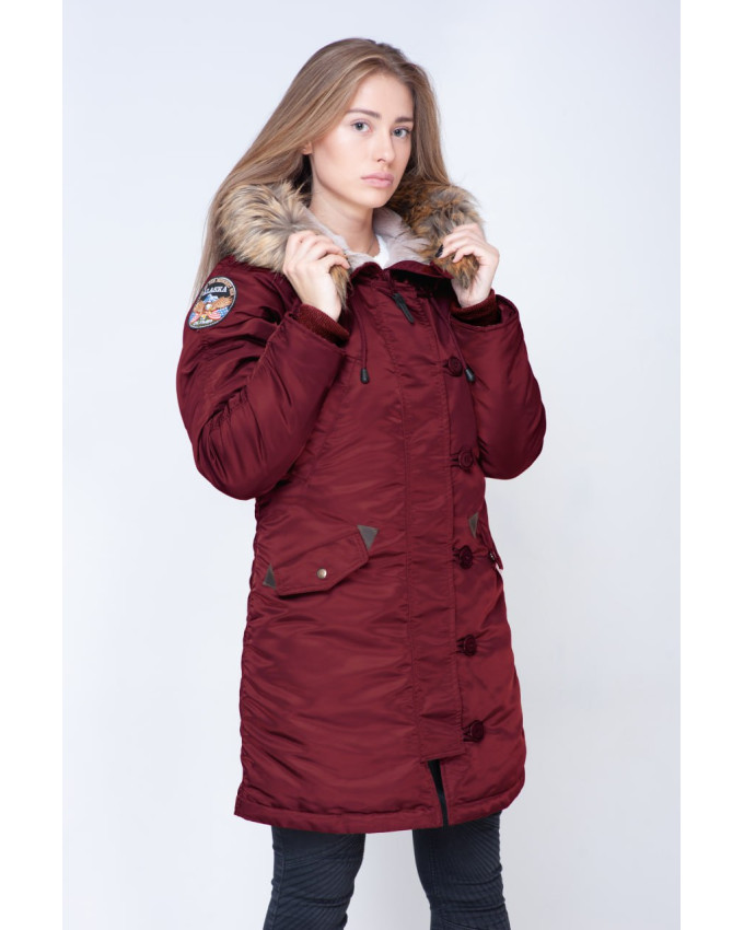 Жіноча аляска N-3B бордова