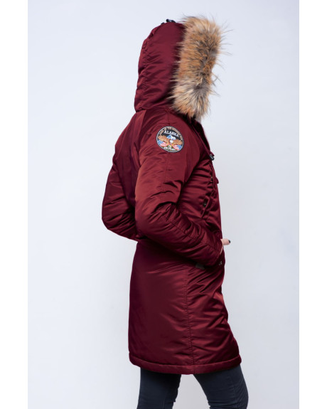 Жіноча аляска N-3B бордова