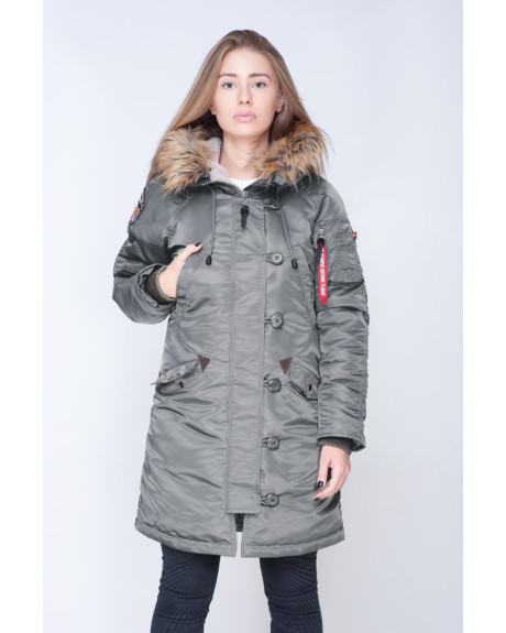 Жіноча аляска N-3B сіра