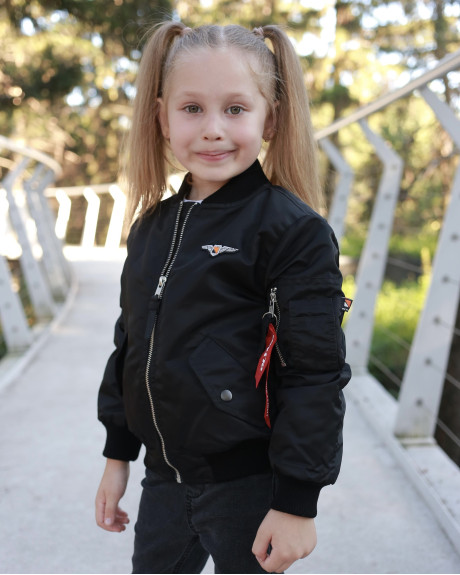 Бомбер MA-1 дівочий чорний