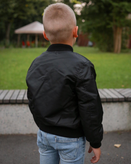 Бомбер MA-1 хлопчачий чорний