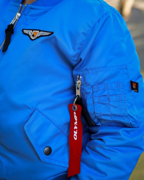 Бомбер MA-1 хлопчачий електрик