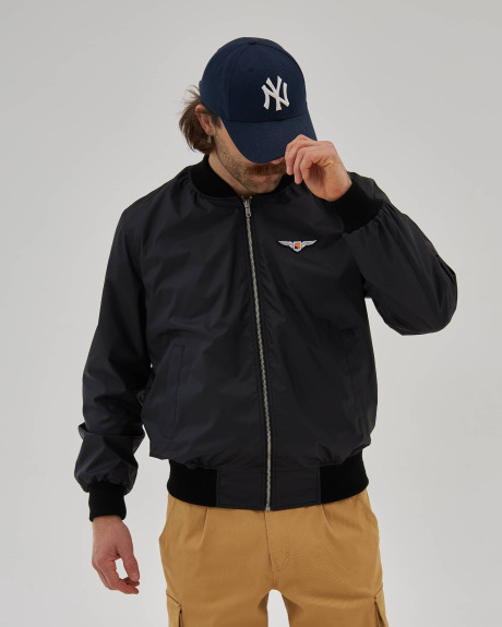 Полегшений бомбер MA-1 чорний