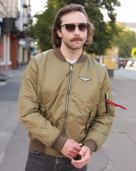 Бомбер MA-1 олива