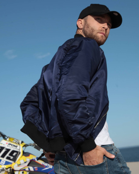 Бомбер MA-1 синій