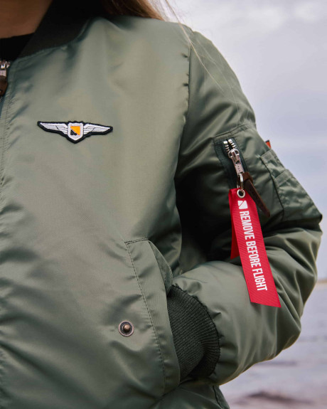 Бомбер MA-1 хакі жіночий