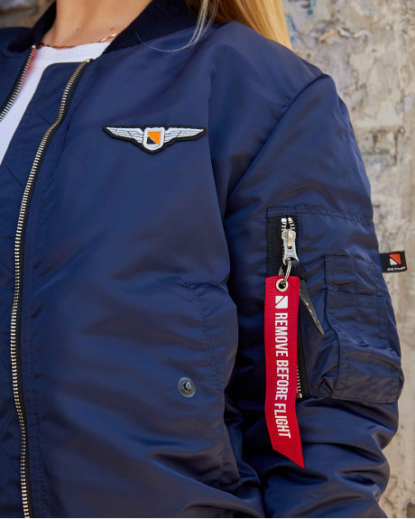 Бомбер MA-1 синій жіночий