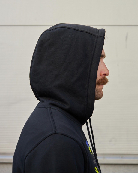 Худі чорний з принтом 831 БрТА