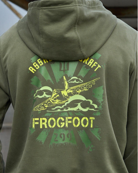 Худі хакі з принтом 299 БрТА Худі хакі з принтом 299 БрТА