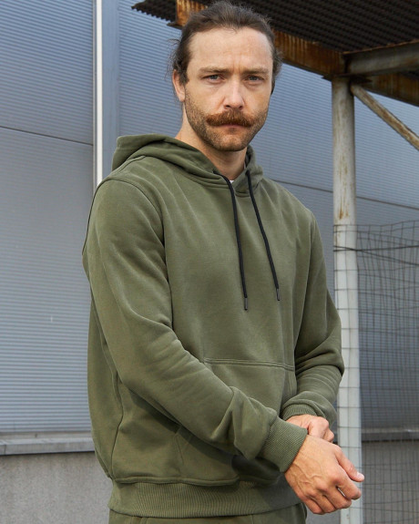 Худі хакі з принтом 299 БрТА