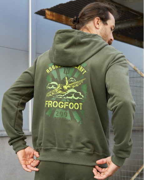 Худі хакі з принтом 299 БрТА Худі хакі з принтом 299 БрТА