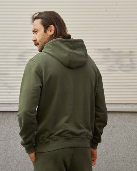 Худі хакі з принтом 831 БрТА