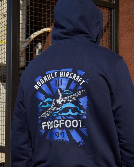 Худі синій з принтом 299 БрТА Худі синій з принтом 299 БрТА