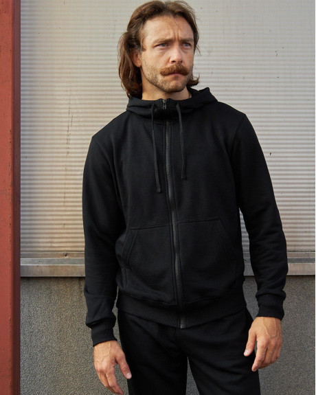 Худі на блискавці чорний