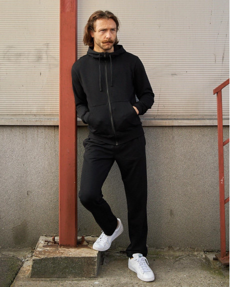 Худі на блискавці чорний