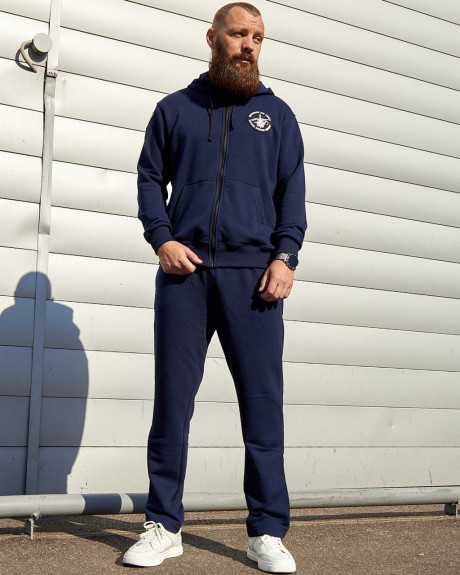 Худі на блискавці синій з нашивками 7 БрТА