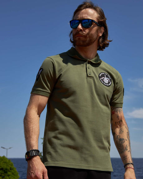 Поло хакі з нашивками 7 БрТА
